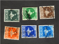  6 عدد تمبر زیبای مربوط به کشور هندوستان 